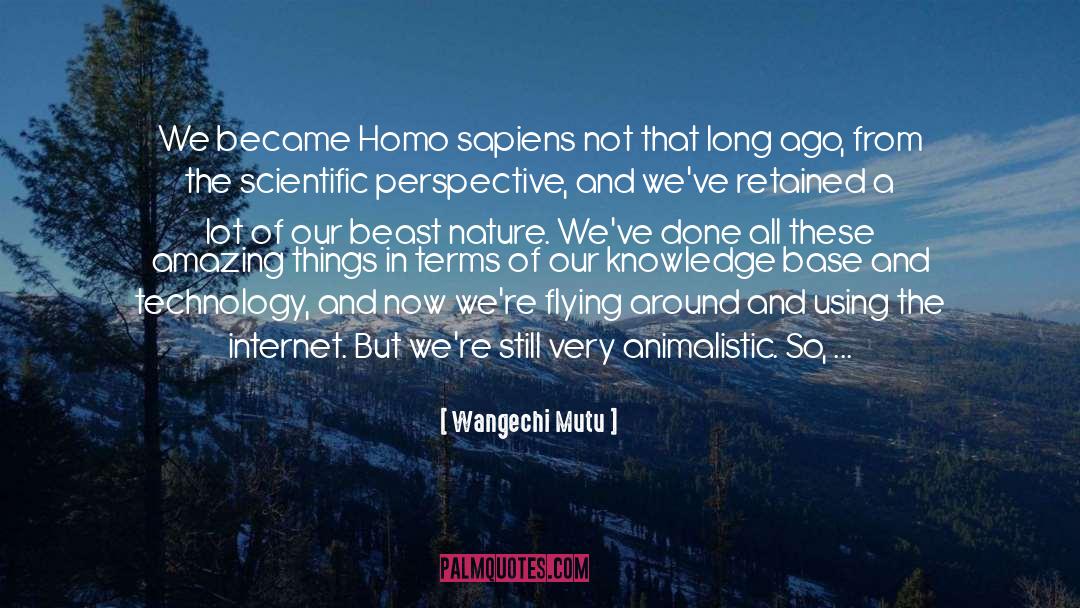 Animalistic quotes by Wangechi Mutu