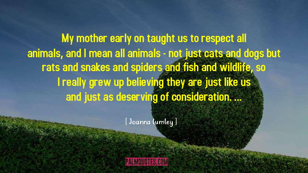 Animals And Attitude quotes by Joanna Lumley