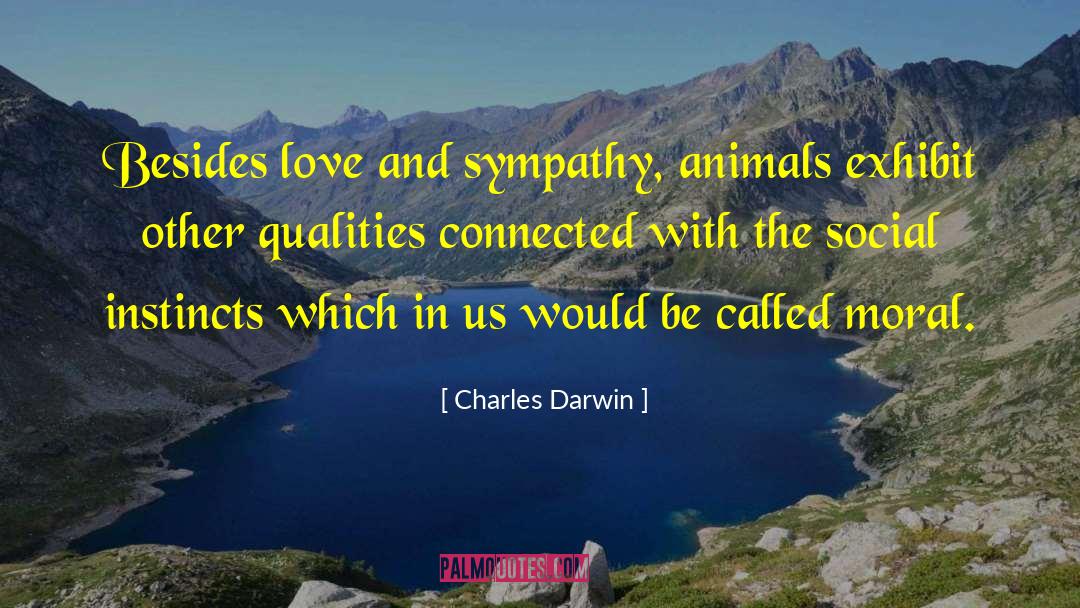 Animals Love quotes by Charles Darwin