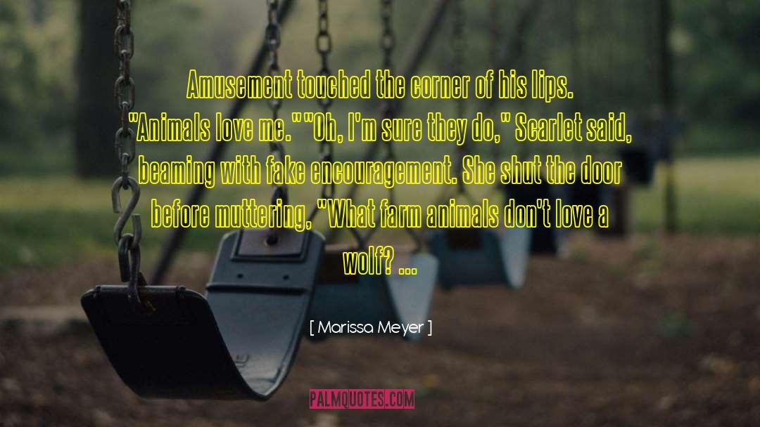 Animals Love quotes by Marissa Meyer