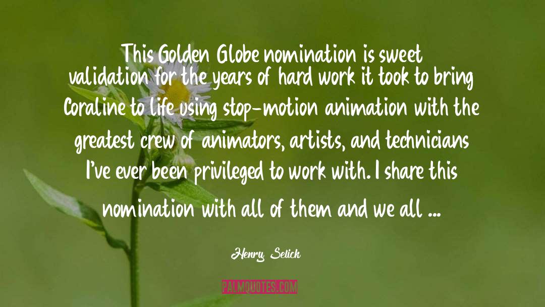 Animator quotes by Henry Selick