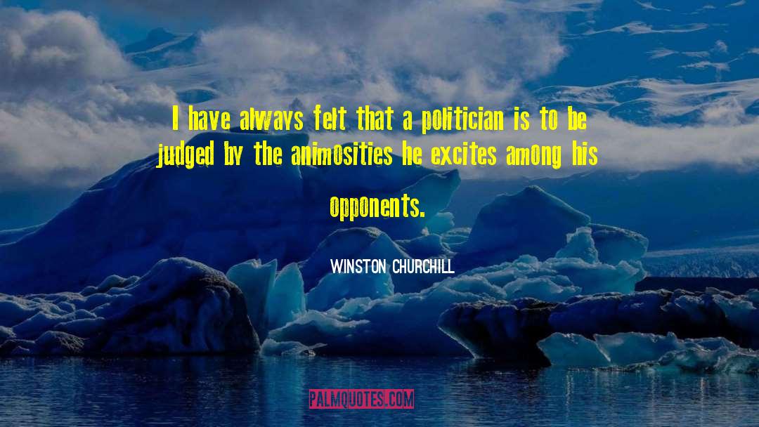 Animosities quotes by Winston Churchill