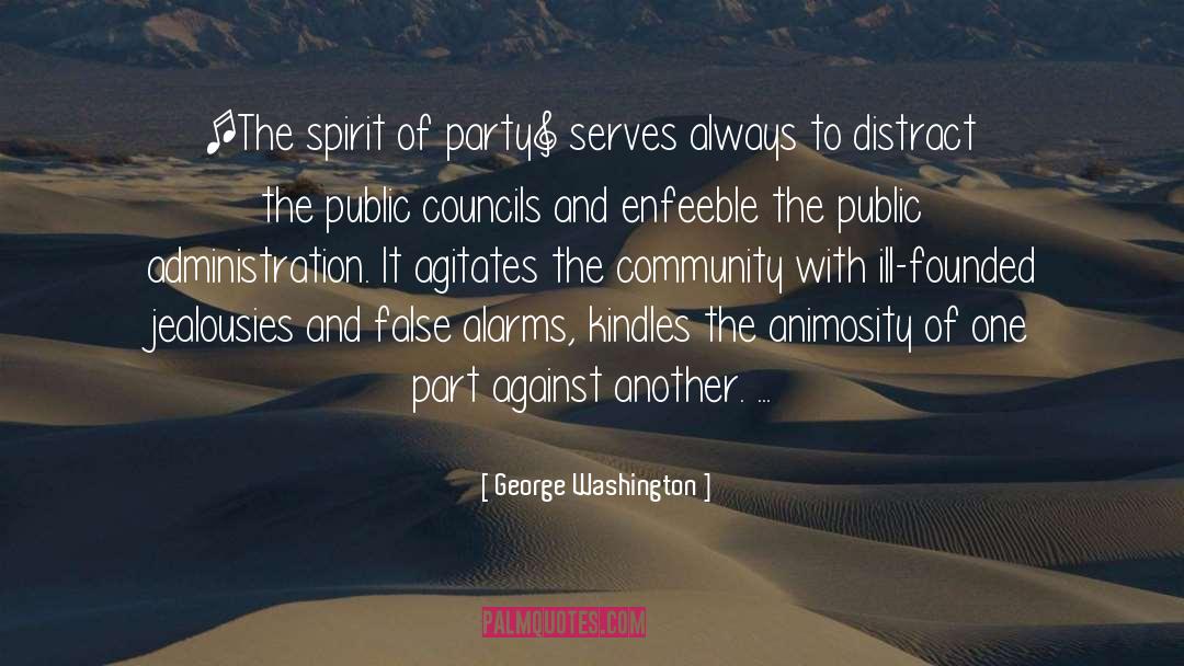 Animosity quotes by George Washington