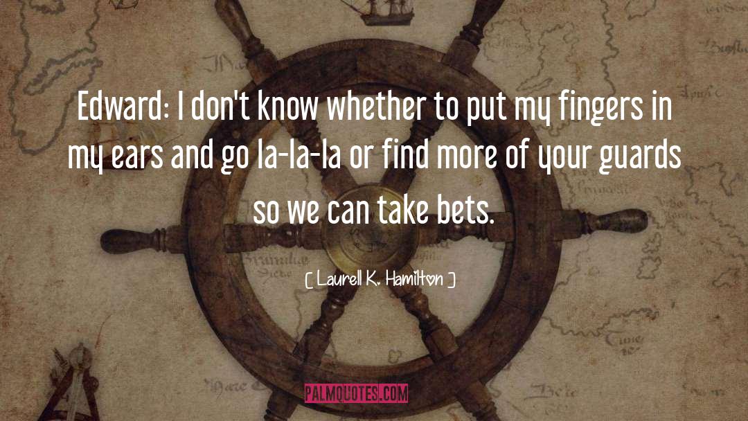 Anita Blake Edward Humor quotes by Laurell K. Hamilton