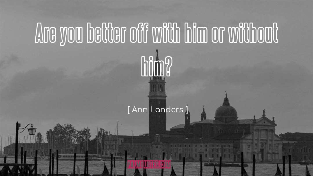 Ann Eliza quotes by Ann Landers