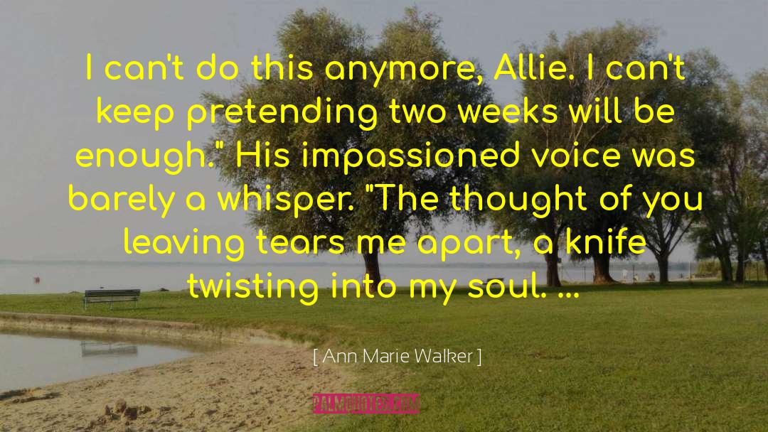 Ann Marie Frohoff quotes by Ann Marie Walker