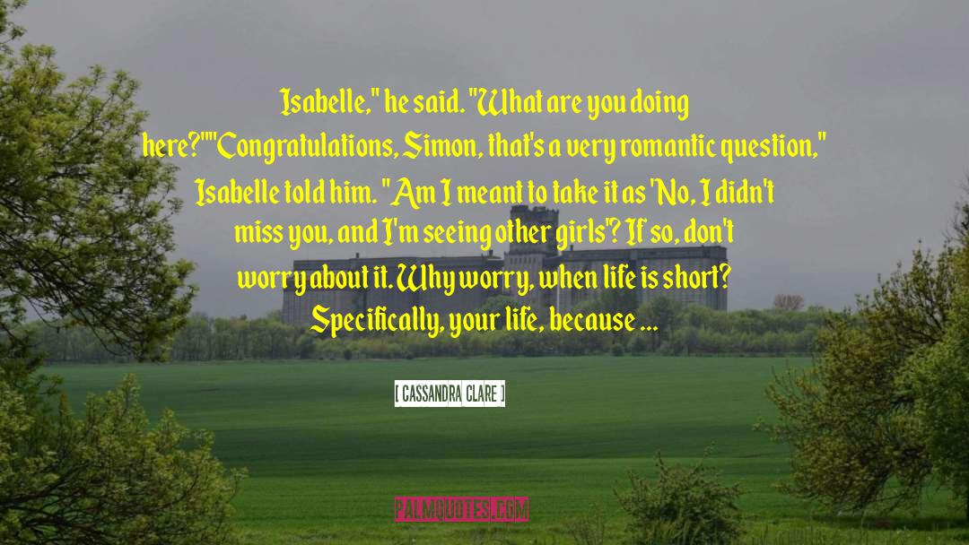 Annabelle And Simon quotes by Cassandra Clare