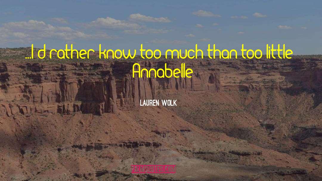 Annabelle Fancher quotes by Lauren Wolk