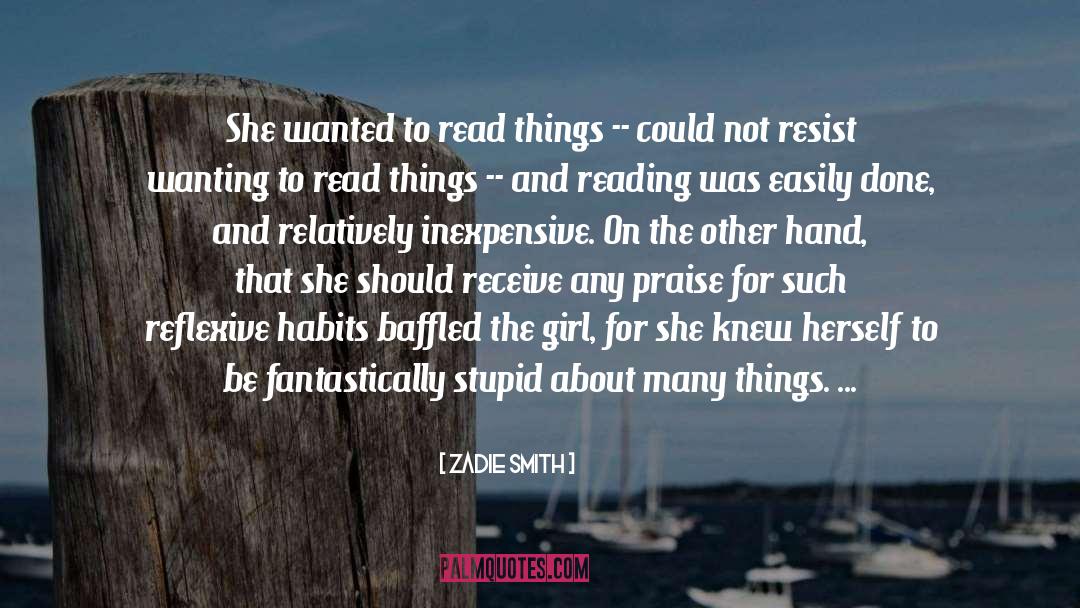 Anne Girl quotes by Zadie Smith