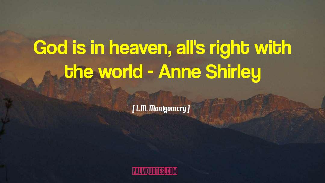 Anne Shirley quotes by L.M. Montgomery