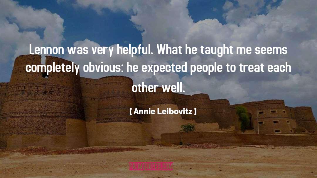 Annie Winters quotes by Annie Leibovitz