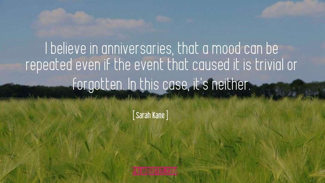 Anniversaries quotes by Sarah Kane