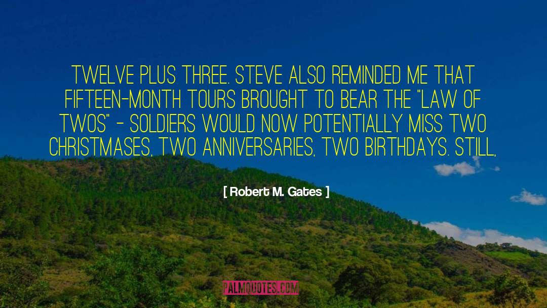 Anniversaries quotes by Robert M. Gates