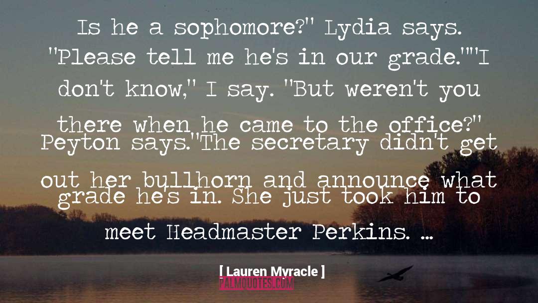 Announce quotes by Lauren Myracle