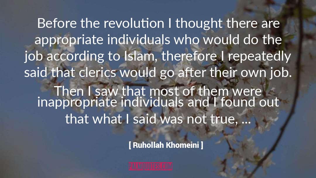 Announced quotes by Ruhollah Khomeini