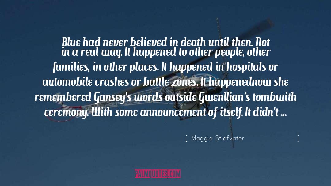 Announcement quotes by Maggie Stiefvater