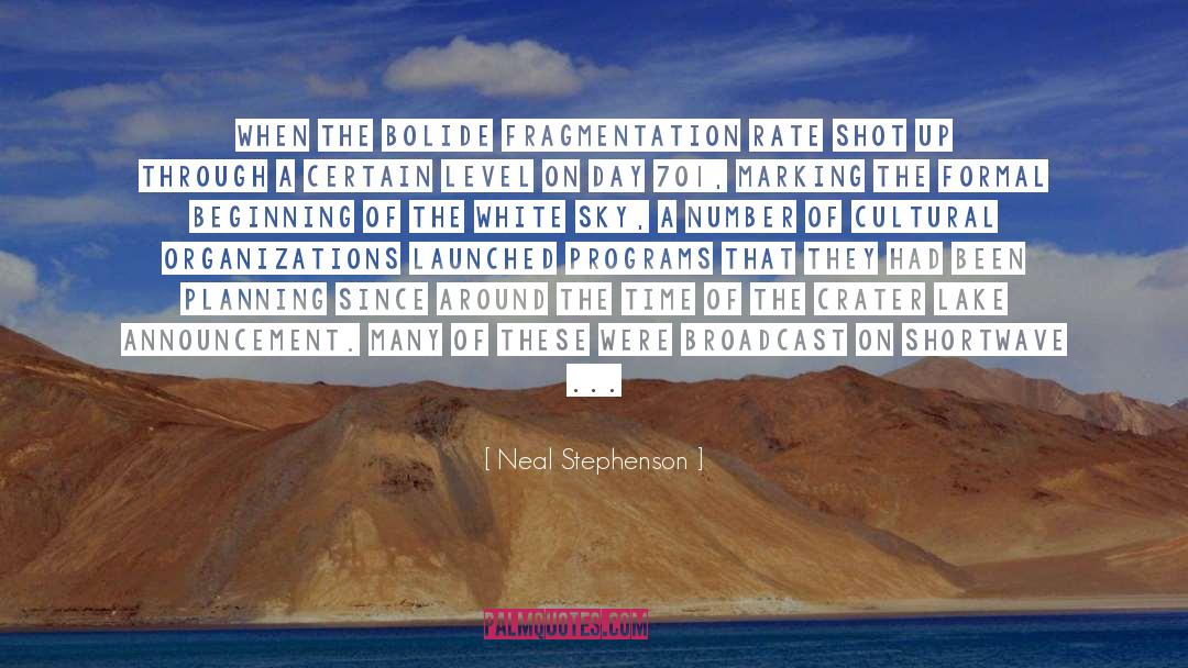 Announcement quotes by Neal Stephenson