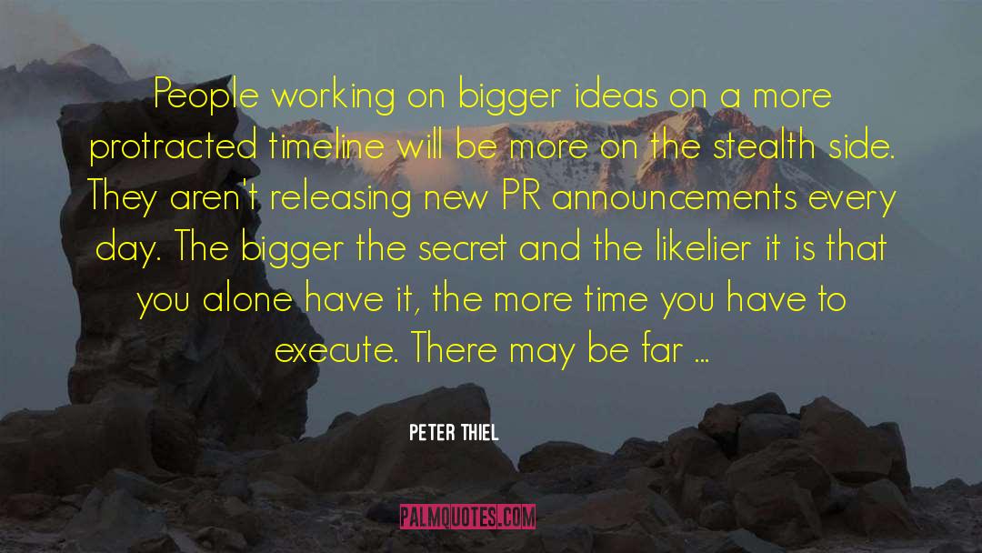 Announcements quotes by Peter Thiel
