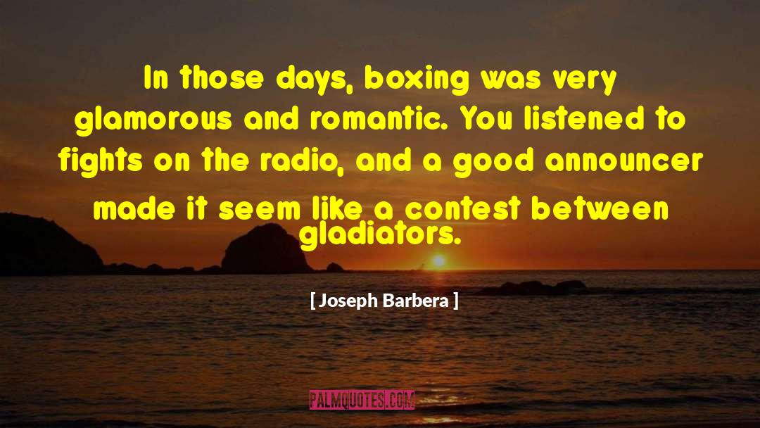 Announcers quotes by Joseph Barbera