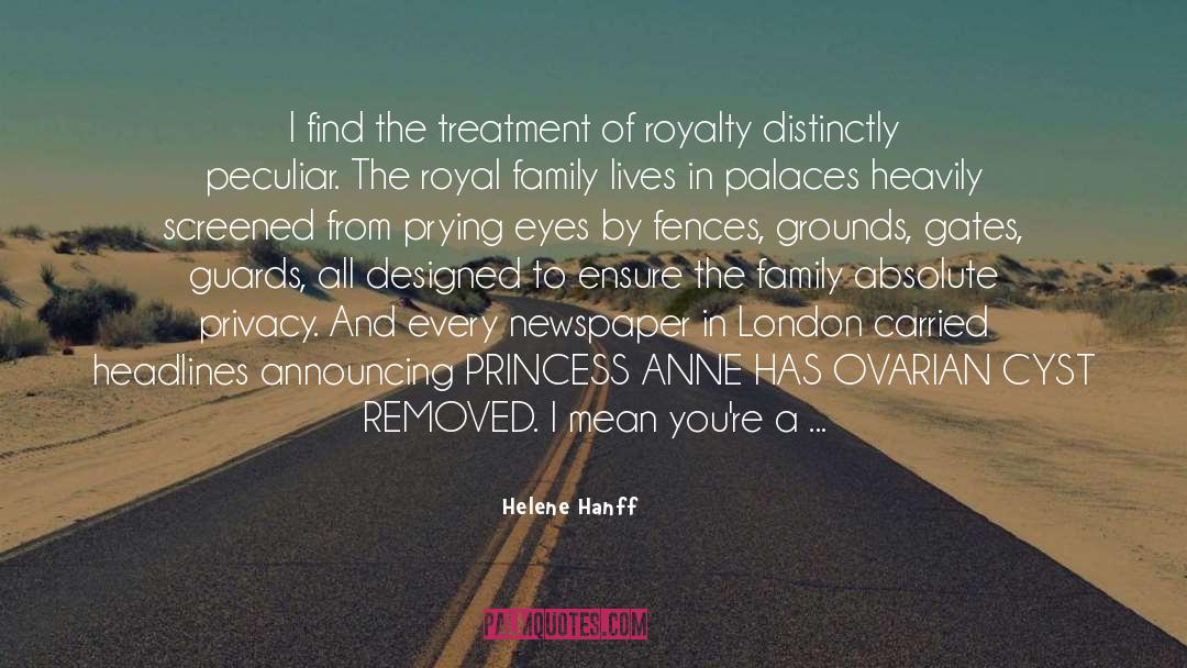 Announcing quotes by Helene Hanff