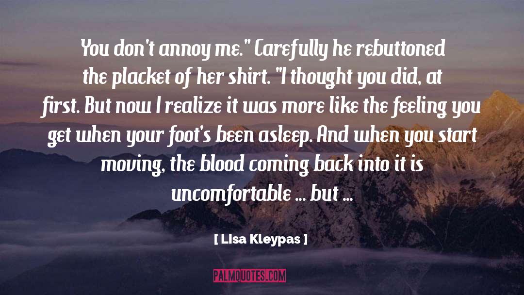 Annoy quotes by Lisa Kleypas