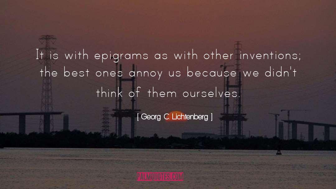Annoy quotes by Georg C. Lichtenberg