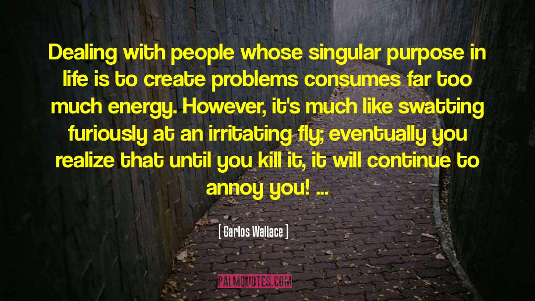 Annoy quotes by Carlos Wallace