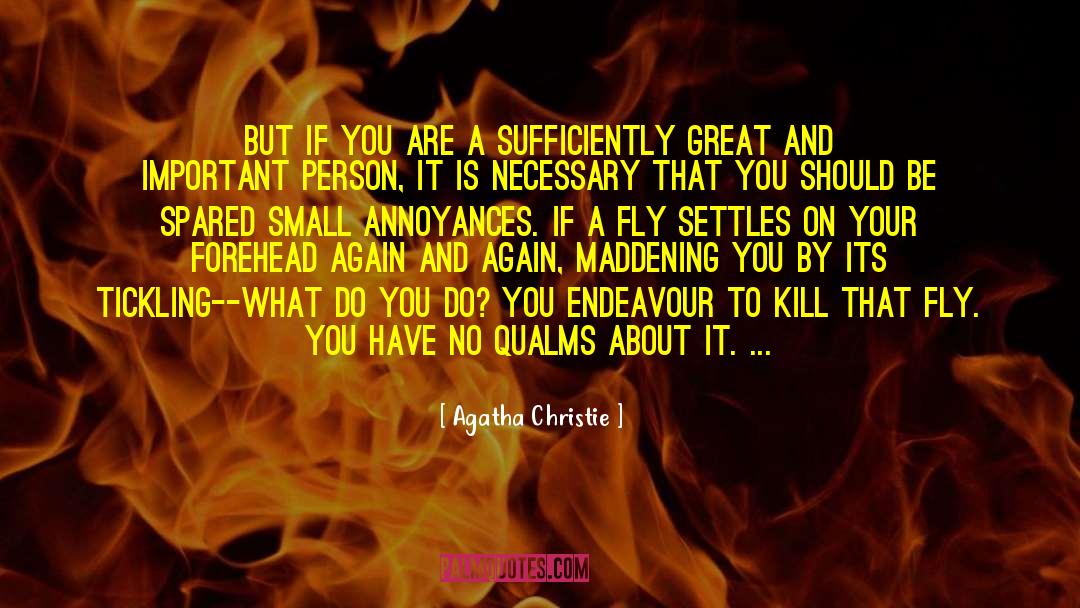 Annoyances quotes by Agatha Christie