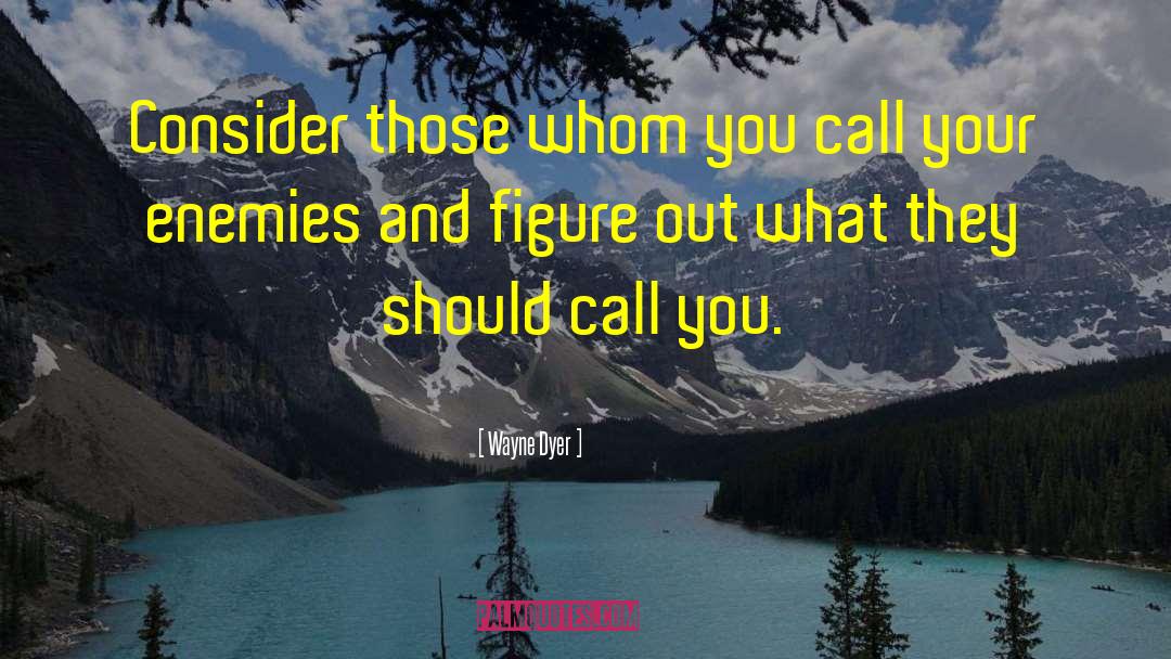 Annoying Your Enemies quotes by Wayne Dyer