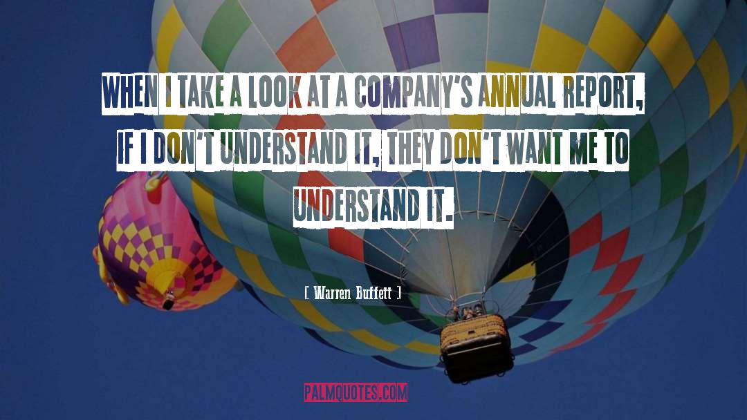 Annual Reports quotes by Warren Buffett
