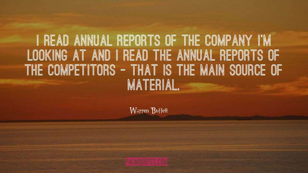 Annual Reports quotes by Warren Buffett