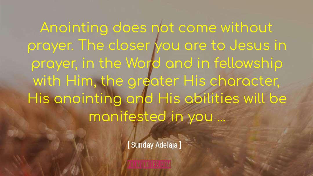 Anointing quotes by Sunday Adelaja