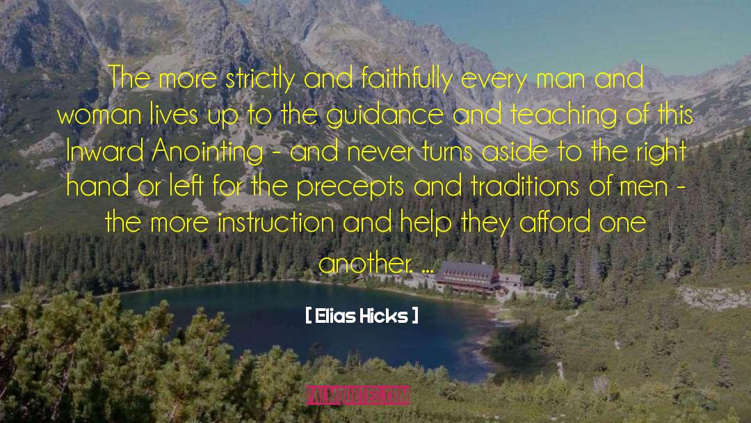 Anointing quotes by Elias Hicks