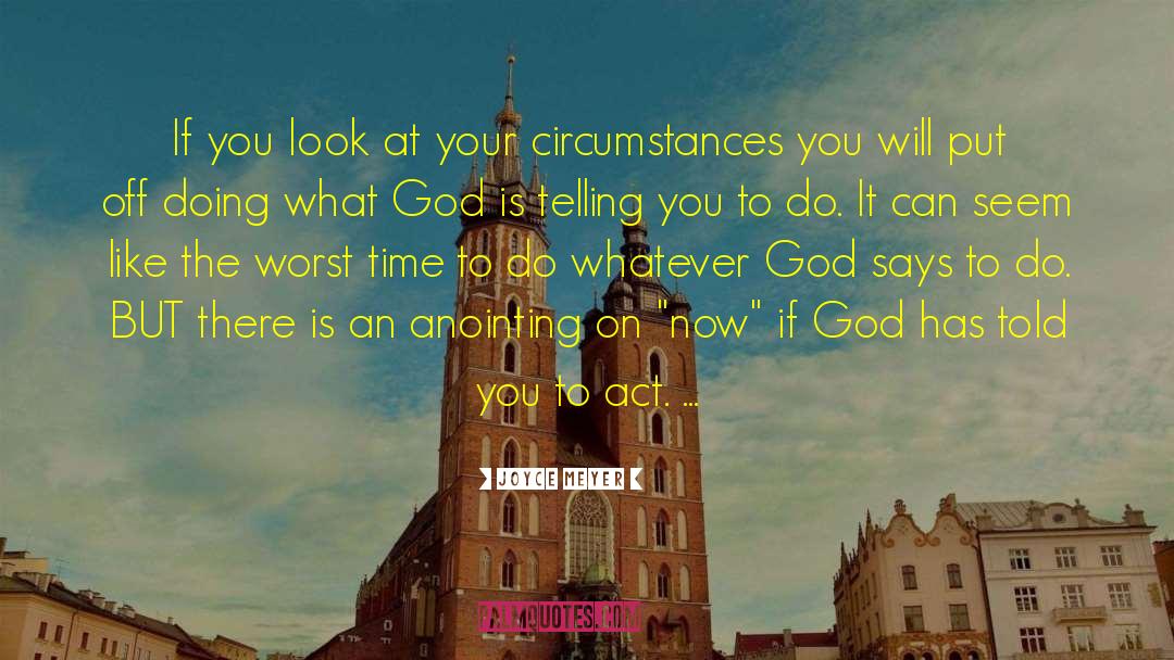 Anointing quotes by Joyce Meyer