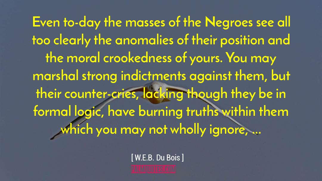 Anomalies quotes by W.E.B. Du Bois