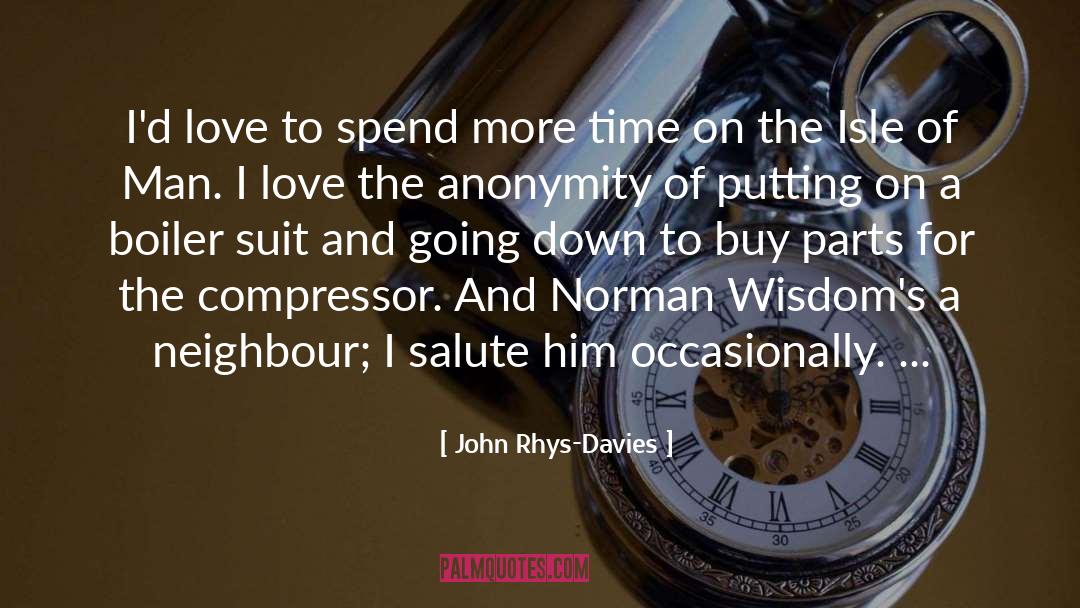 Anonymity quotes by John Rhys-Davies