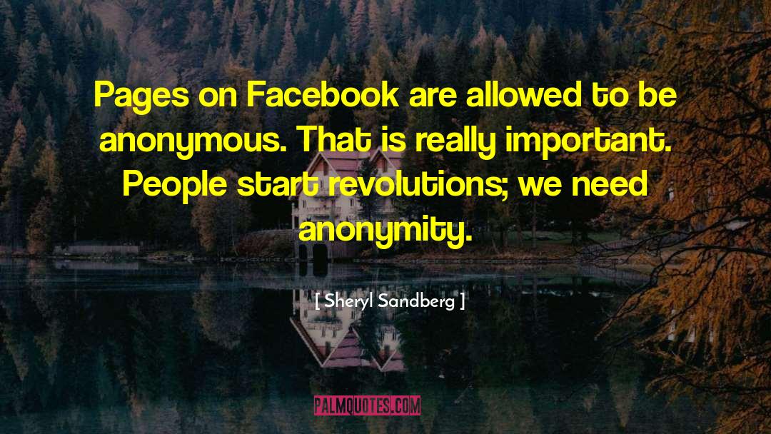 Anonymity quotes by Sheryl Sandberg
