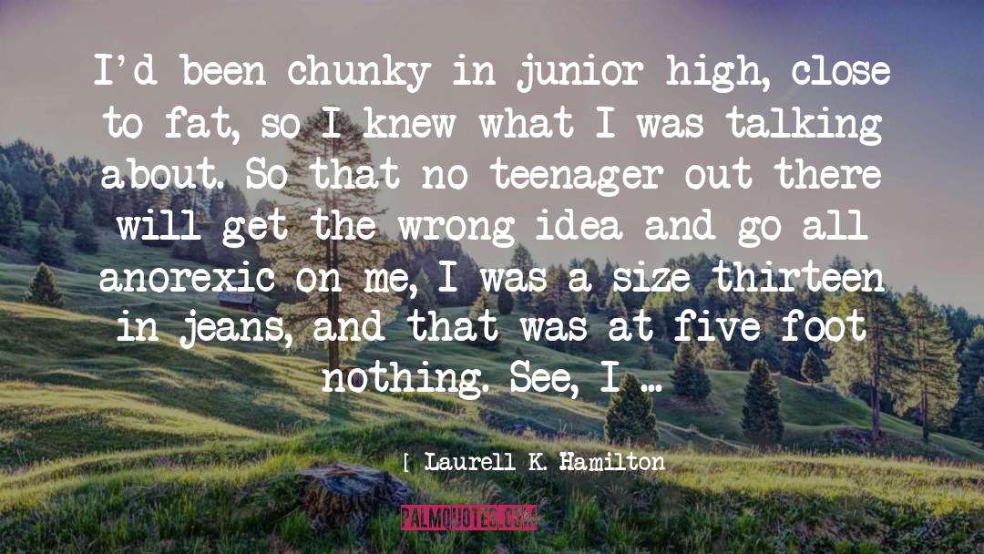 Anorexic quotes by Laurell K. Hamilton