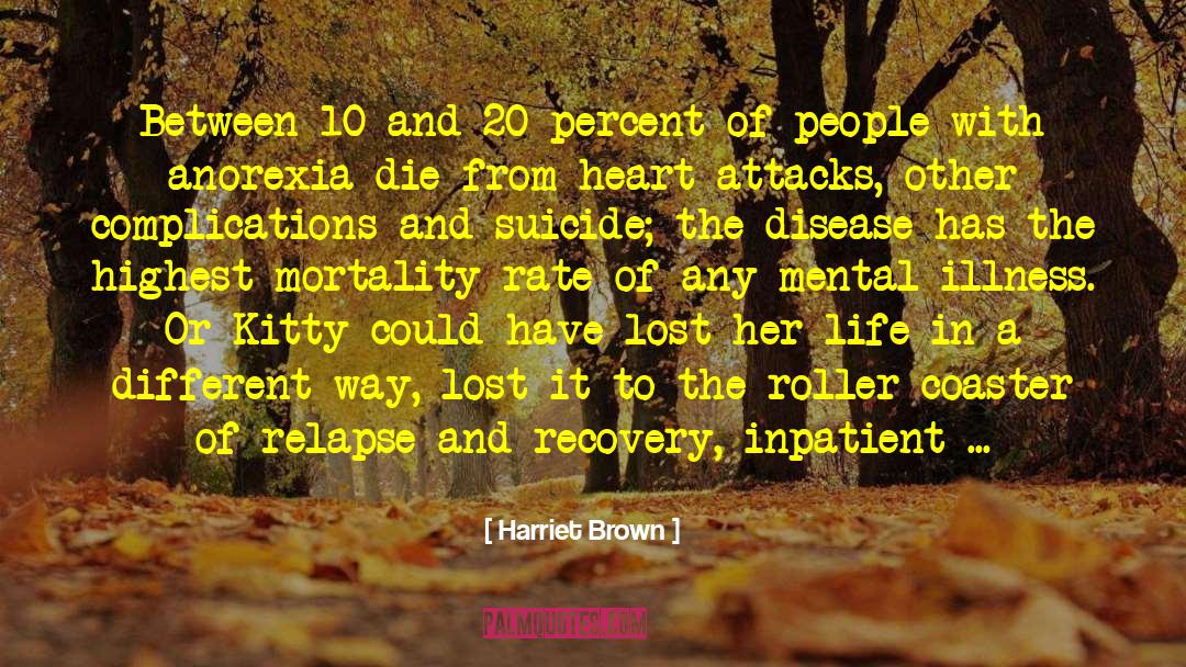 Anorexics quotes by Harriet Brown