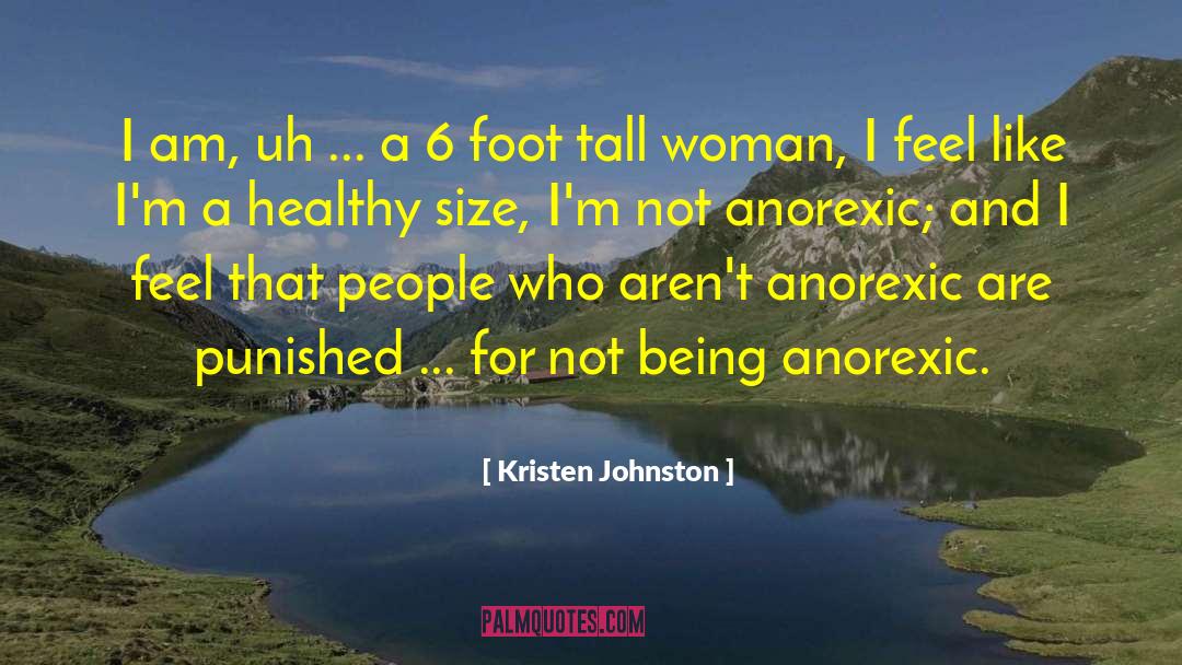 Anorexics quotes by Kristen Johnston