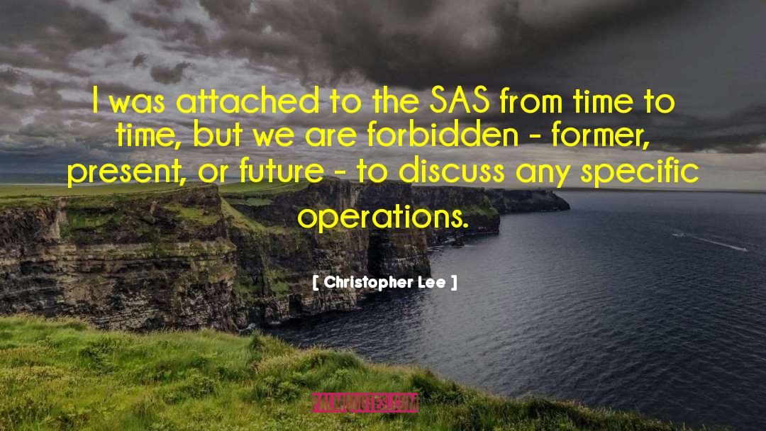 Ansatte I Sas quotes by Christopher Lee