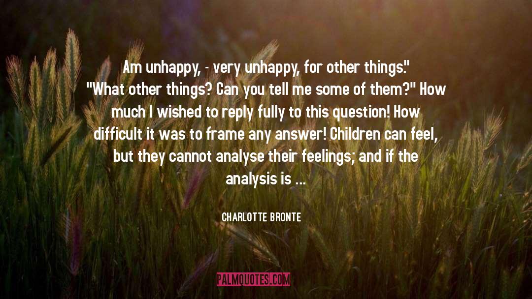 Answer quotes by Charlotte Bronte