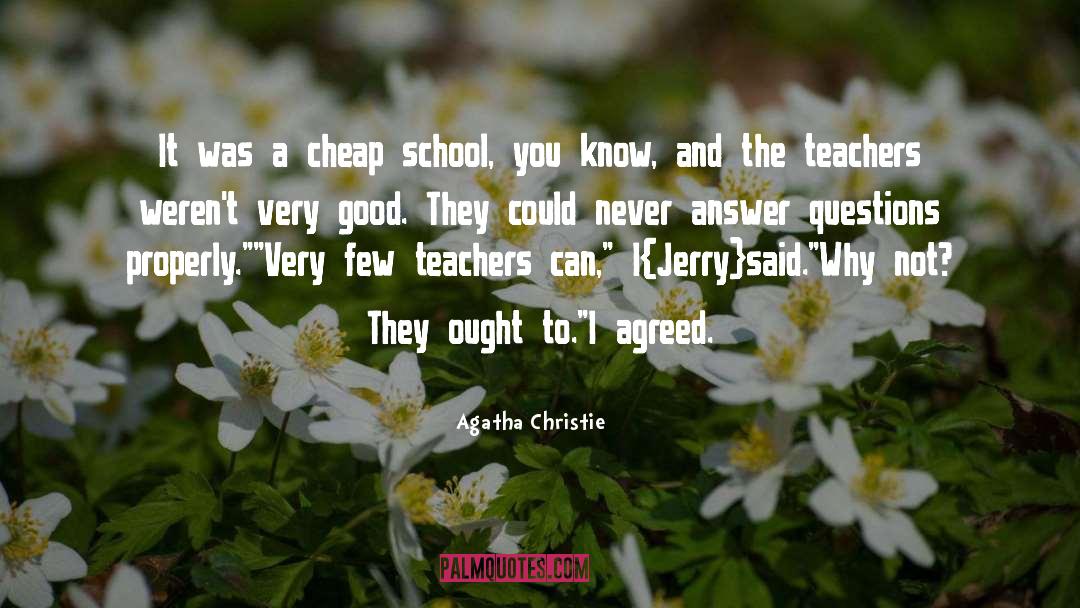 Answer quotes by Agatha Christie