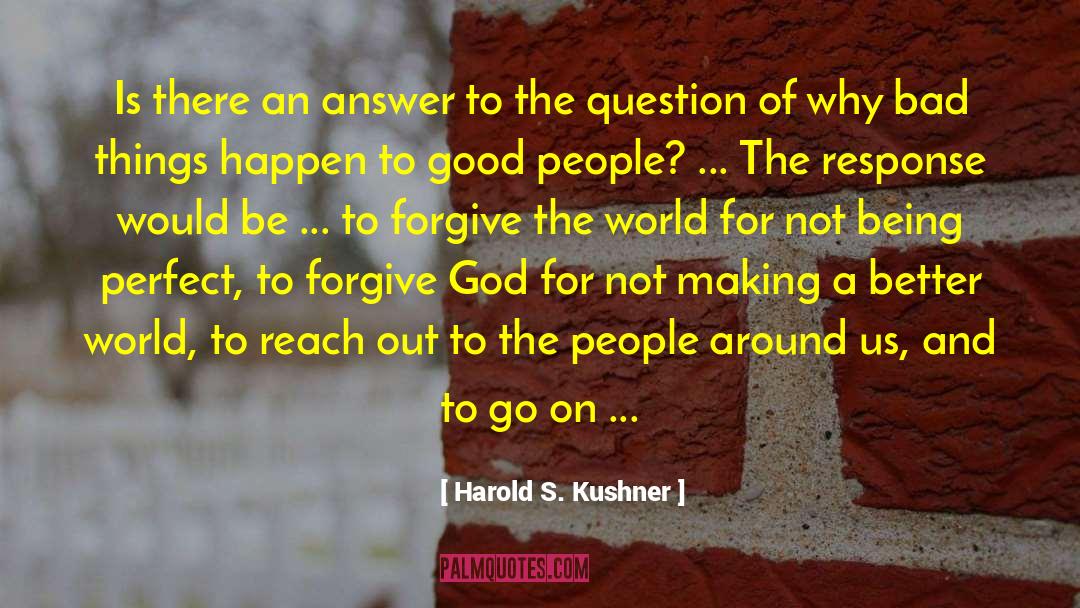 Answer Sheet quotes by Harold S. Kushner
