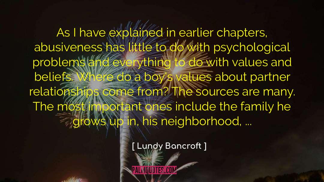Answer To Everything quotes by Lundy Bancroft