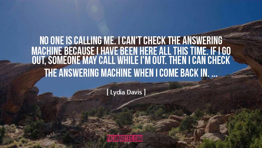 Answering Machine quotes by Lydia Davis