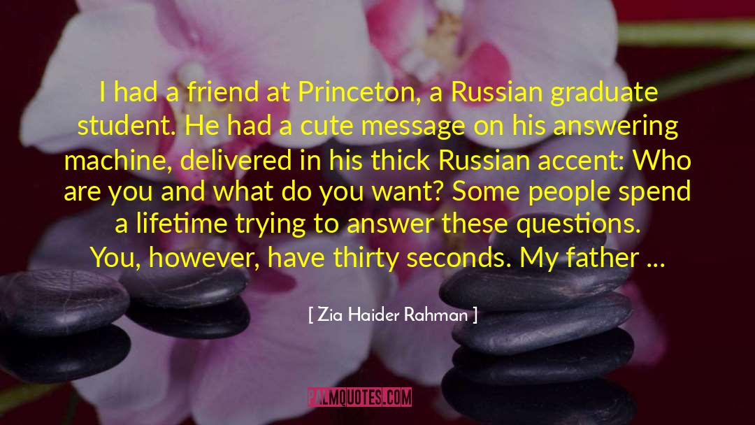 Answering Machine quotes by Zia Haider Rahman