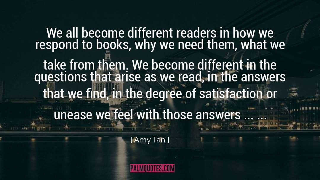 Answering Questions quotes by Amy Tan