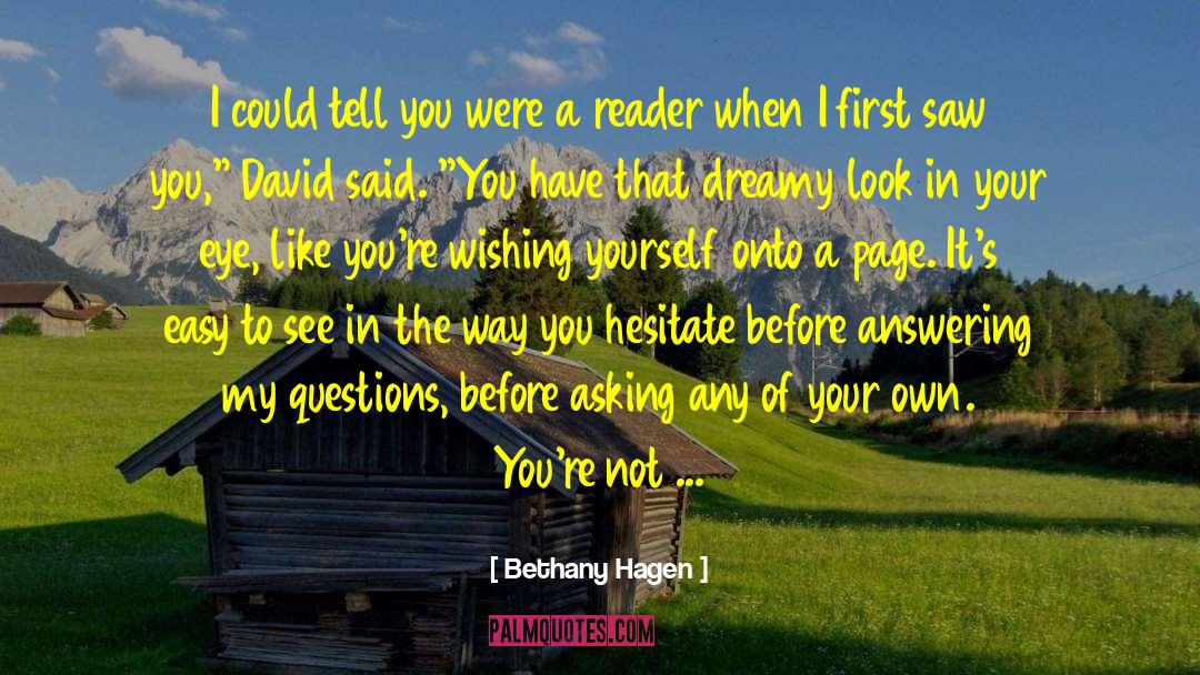 Answering quotes by Bethany Hagen