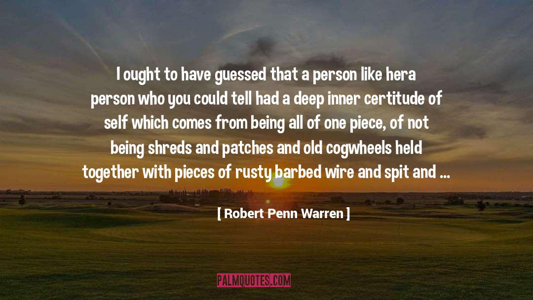 Answering quotes by Robert Penn Warren